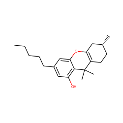 CCCCCc1cc(O)c2c(c1)OC1=C(CC[C@@H](C)C1)C2(C)C ZINC000299822821