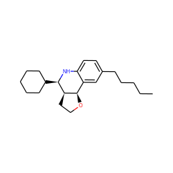 CCCCCc1ccc2c(c1)[C@H]1OCC[C@H]1[C@@H](C1CCCCC1)N2 ZINC000095588145