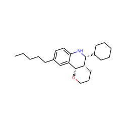 CCCCCc1ccc2c(c1)[C@H]1OCCC[C@H]1[C@@H](C1CCCCC1)N2 ZINC000095588589