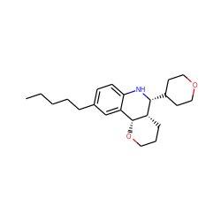 CCCCCc1ccc2c(c1)[C@H]1OCCC[C@H]1[C@@H](C1CCOCC1)N2 ZINC000095587113