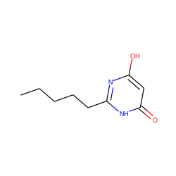 CCCCCc1nc(O)cc(=O)[nH]1 ZINC000150274808