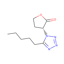 CCCCCc1nnnn1[C@@H]1CCOC1=O ZINC000084713075