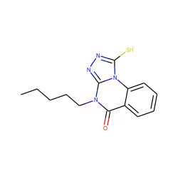 CCCCCn1c(=O)c2ccccc2n2c(S)nnc12 ZINC000005866501