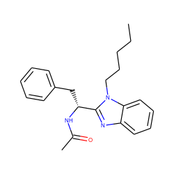 CCCCCn1c([C@@H](Cc2ccccc2)NC(C)=O)nc2ccccc21 ZINC000001927011