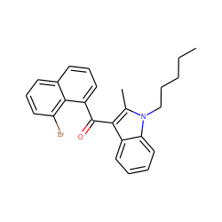 CCCCCn1c(C)c(C(=O)c2cccc3cccc(Br)c23)c2ccccc21 ZINC000095560509