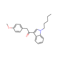 CCCCCn1cc(C(=O)Cc2ccc(OC)cc2)c2ccccc21 ZINC000028459373