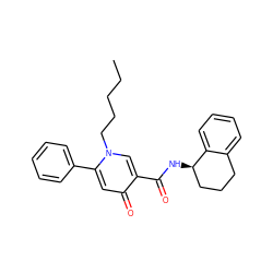 CCCCCn1cc(C(=O)N[C@@H]2CCCc3ccccc32)c(=O)cc1-c1ccccc1 ZINC000066259847