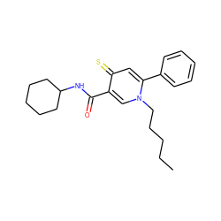 CCCCCn1cc(C(=O)NC2CCCCC2)c(=S)cc1-c1ccccc1 ZINC000066260142