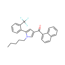 CCCCCn1cc(C(=O)c2cccc3ccccc23)cc1-c1ccccc1C(F)(F)F ZINC000036294603