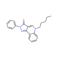 CCCCCn1cc2c(=O)n(-c3ccccc3)nc-2c2ccccc21 ZINC000299861431