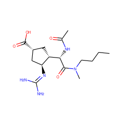 CCCCN(C)C(=O)[C@@H](NC(C)=O)[C@H]1C[C@@H](C(=O)O)C[C@@H]1N=C(N)N ZINC000013560220