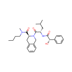 CCCCN(C)C(=O)[C@@H]1Cc2ccccc2CN1C(=O)[C@H](CC(C)C)NC(=O)[C@@H](O)c1ccccc1 ZINC000029560557