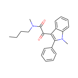 CCCCN(C)C(=O)C(=O)c1c(-c2ccccc2)n(C)c2ccccc12 ZINC000066101971