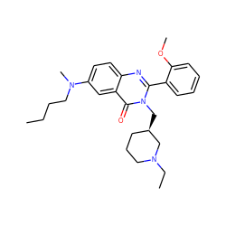 CCCCN(C)c1ccc2nc(-c3ccccc3OC)n(C[C@@H]3CCCN(CC)C3)c(=O)c2c1 ZINC000028712131