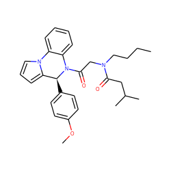 CCCCN(CC(=O)N1c2ccccc2-n2cccc2[C@@H]1c1ccc(OC)cc1)C(=O)CC(C)C ZINC000016569249