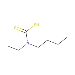 CCCCN(CC)C(=S)S ZINC000005973400