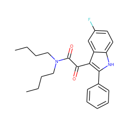 CCCCN(CCCC)C(=O)C(=O)c1c(-c2ccccc2)[nH]c2ccc(F)cc12 ZINC000040952214