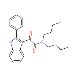 CCCCN(CCCC)C(=O)C(=O)c1c(-c2ccccc2)[nH]c2ccccc12 ZINC000013560039