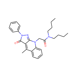 CCCCN(CCCC)C(=O)Cn1c2nn(-c3ccccc3)c(=O)c-2c(C)c2ccccc21 ZINC000101449260