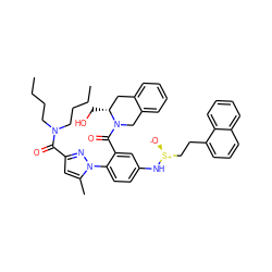 CCCCN(CCCC)C(=O)c1cc(C)n(-c2ccc(N[S@@+]([O-])CCc3cccc4ccccc34)cc2C(=O)N2Cc3ccccc3C[C@H]2CO)n1 ZINC001772645493