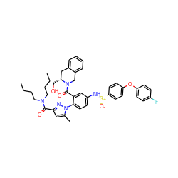 CCCCN(CCCC)C(=O)c1cc(C)n(-c2ccc(N[S@@+]([O-])c3ccc(Oc4ccc(F)cc4)cc3)cc2C(=O)N2Cc3ccccc3C[C@H]2CO)n1 ZINC001772651990