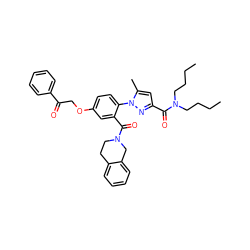 CCCCN(CCCC)C(=O)c1cc(C)n(-c2ccc(OCC(=O)c3ccccc3)cc2C(=O)N2CCc3ccccc3C2)n1 ZINC000029465179