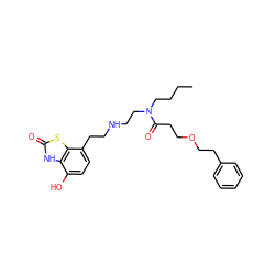 CCCCN(CCNCCc1ccc(O)c2[nH]c(=O)sc12)C(=O)CCOCCc1ccccc1 ZINC000072109315