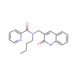 CCCCN(Cc1cc2ccccc2[nH]c1=O)C(=O)c1ccccn1 ZINC000008579640