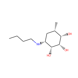 CCCCN[C@@H]1C[C@H](C)[C@H](O)[C@H](O)[C@@H]1O ZINC000036351304