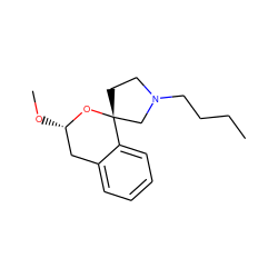 CCCCN1CC[C@]2(C1)O[C@@H](OC)Cc1ccccc12 ZINC000084730026