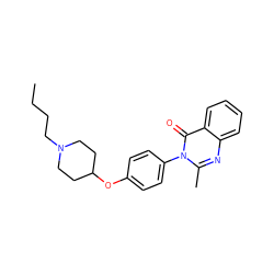 CCCCN1CCC(Oc2ccc(-n3c(C)nc4ccccc4c3=O)cc2)CC1 ZINC000034660818