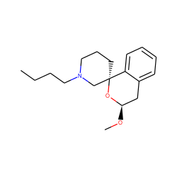 CCCCN1CCC[C@@]2(C1)O[C@H](OC)Cc1ccccc12 ZINC000053297840