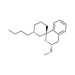 CCCCN1CCC[C@]2(C1)O[C@@H](OC)Cc1ccccc12 ZINC000045255794