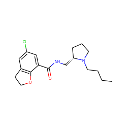 CCCCN1CCC[C@H]1CNC(=O)c1cc(Cl)cc2c1OCC2 ZINC000028250098