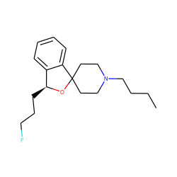 CCCCN1CCC2(CC1)O[C@@H](CCCF)c1ccccc12 ZINC000045286359