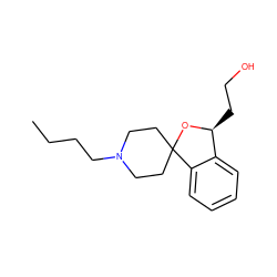 CCCCN1CCC2(CC1)O[C@@H](CCO)c1ccccc12 ZINC000066258319