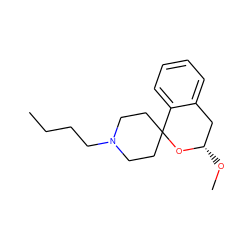 CCCCN1CCC2(CC1)O[C@@H](OC)Cc1ccccc12 ZINC000045299109