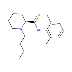 CCCCN1CCCC[C@H]1C(=O)Nc1c(C)cccc1C ZINC000001530812