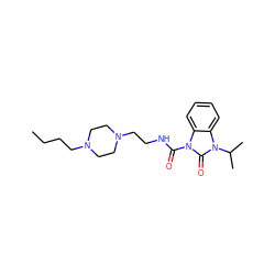 CCCCN1CCN(CCNC(=O)n2c(=O)n(C(C)C)c3ccccc32)CC1 ZINC000022939333