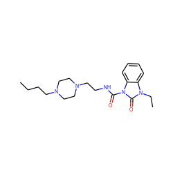 CCCCN1CCN(CCNC(=O)n2c(=O)n(CC)c3ccccc32)CC1 ZINC000022939303