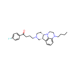 CCCCN1CCN2c3c(cccc31)[C@@H]1CN(CCCC(=O)c3ccc(F)cc3)CC[C@@H]12 ZINC000169307597