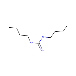 CCCCNC(=N)NCCCC ZINC000026497990