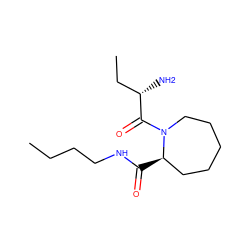 CCCCNC(=O)[C@@H]1CCCCCN1C(=O)[C@@H](N)CC ZINC000013675977