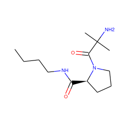 CCCCNC(=O)[C@@H]1CCCN1C(=O)C(C)(C)N ZINC000013675953