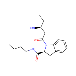 CCCCNC(=O)[C@@H]1Cc2ccccc2N1C(=O)C[C@@H](N)CC ZINC000026152526