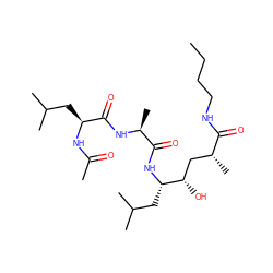 CCCCNC(=O)[C@H](C)C[C@H](O)[C@H](CC(C)C)NC(=O)[C@H](C)NC(=O)[C@H](CC(C)C)NC(C)=O ZINC000014960540
