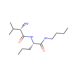 CCCCNC(=O)[C@H](CCC)NC(=O)[C@@H](N)C(C)C ZINC000013805238