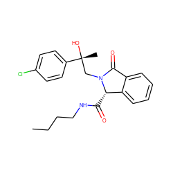 CCCCNC(=O)[C@H]1c2ccccc2C(=O)N1C[C@@](C)(O)c1ccc(Cl)cc1 ZINC000653729226