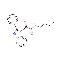 CCCCNC(=O)C(=O)c1c(-c2ccccc2)[nH]c2ccccc12 ZINC000013560037