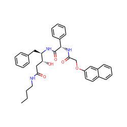 CCCCNC(=O)C[C@@H](O)[C@@H](Cc1ccccc1)NC(=O)[C@@H](NC(=O)COc1ccc2ccccc2c1)c1ccccc1 ZINC000026383210